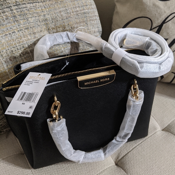 NWT MICHAEL Michael Kors Large Rochelle Satchel - Picture 4 of 4